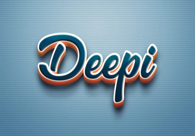 Free photo of Cursive Name DP: Deepi