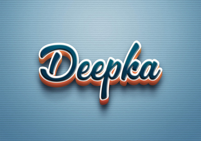 Free photo of Cursive Name DP: Deepka