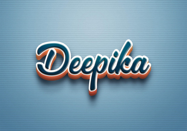 Free photo of Cursive Name DP: Deepika