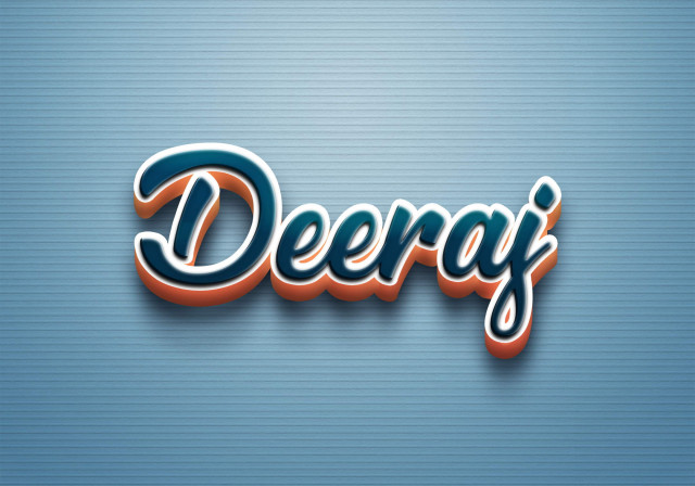 Free photo of Cursive Name DP: Deeraj