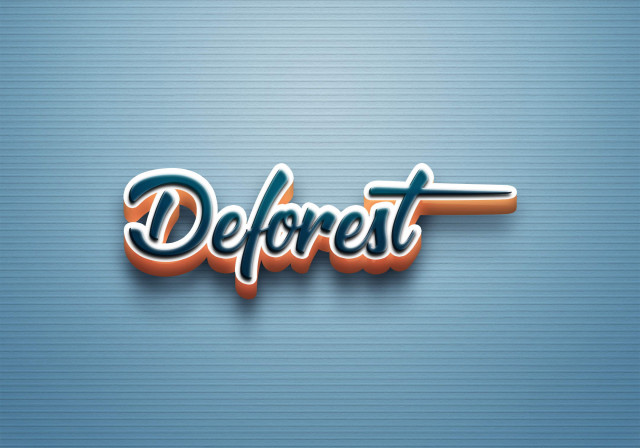 Free photo of Cursive Name DP: Deforest