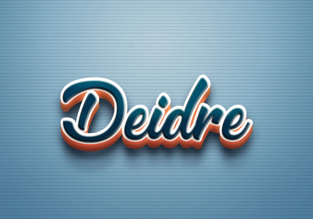 Free photo of Cursive Name DP: Deidre