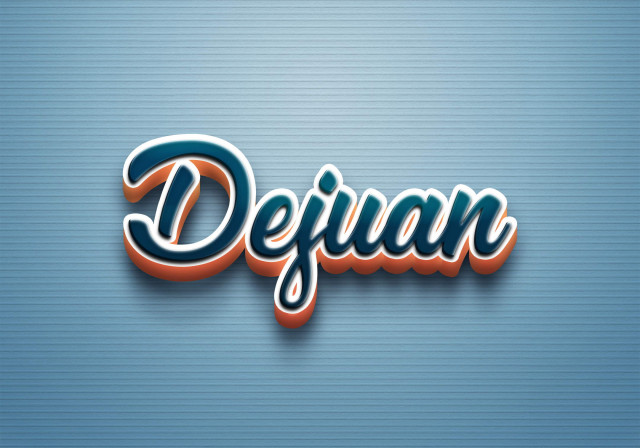Free photo of Cursive Name DP: Dejuan