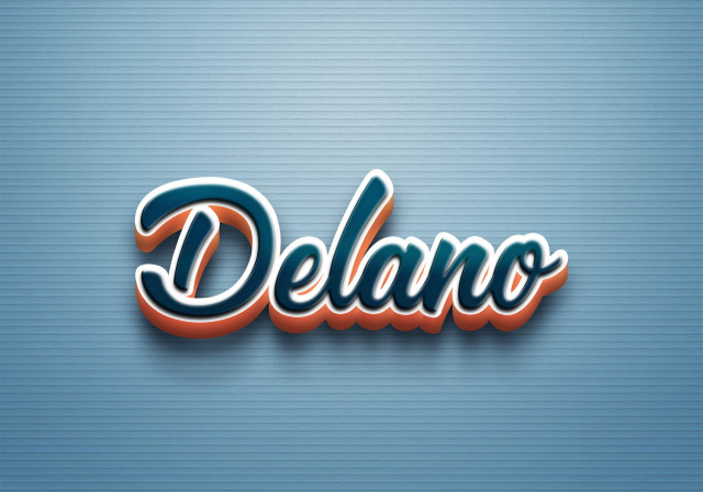 Free photo of Cursive Name DP: Delano