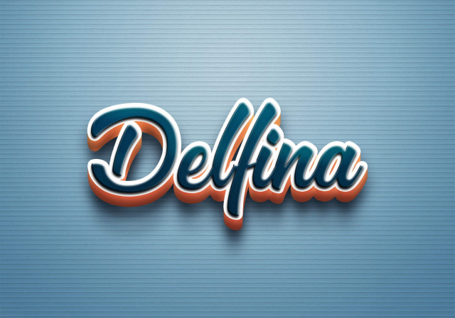 Free photo of Cursive Name DP: Delfina