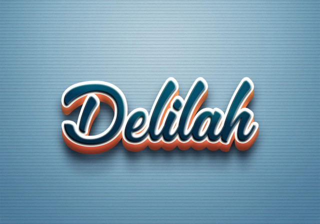 Free photo of Cursive Name DP: Delilah