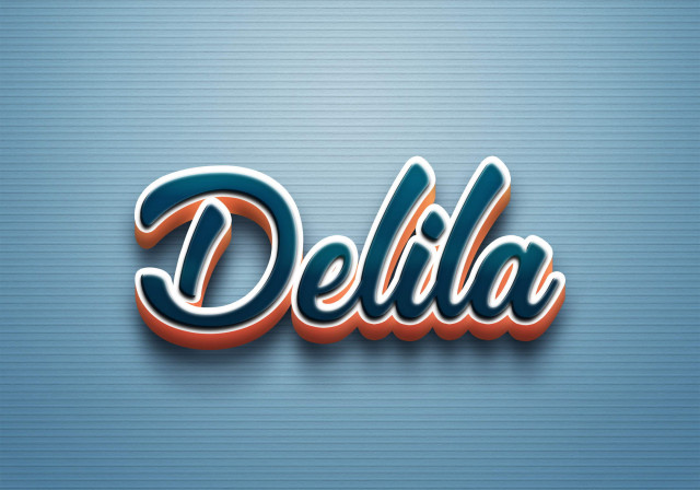Free photo of Cursive Name DP: Delila