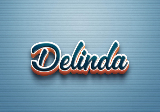 Free photo of Cursive Name DP: Delinda