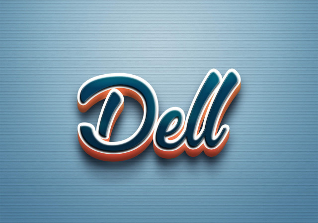 Free photo of Cursive Name DP: Dell