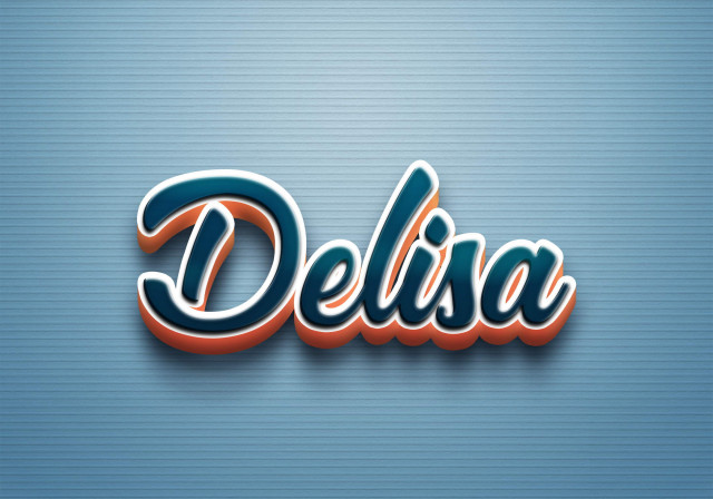 Free photo of Cursive Name DP: Delisa