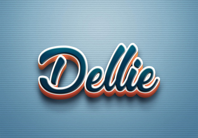 Free photo of Cursive Name DP: Dellie
