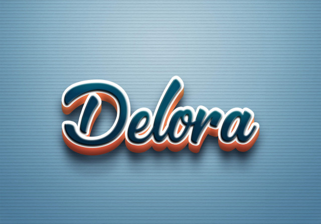 Free photo of Cursive Name DP: Delora