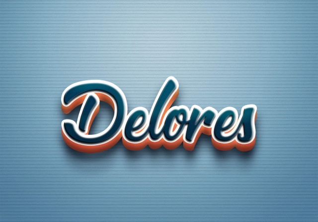 Free photo of Cursive Name DP: Delores