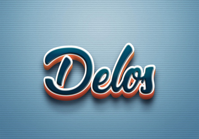 Free photo of Cursive Name DP: Delos