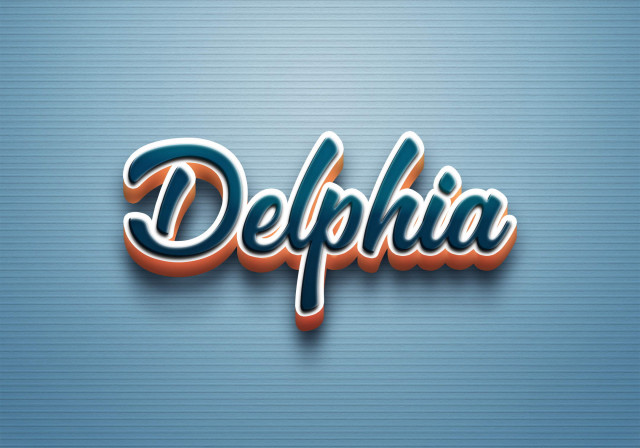 Free photo of Cursive Name DP: Delphia