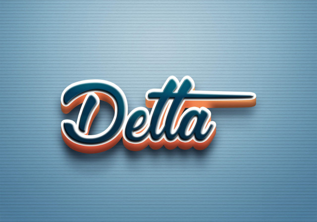 Free photo of Cursive Name DP: Delta