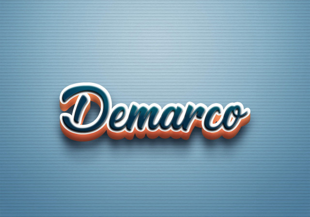 Free photo of Cursive Name DP: Demarco