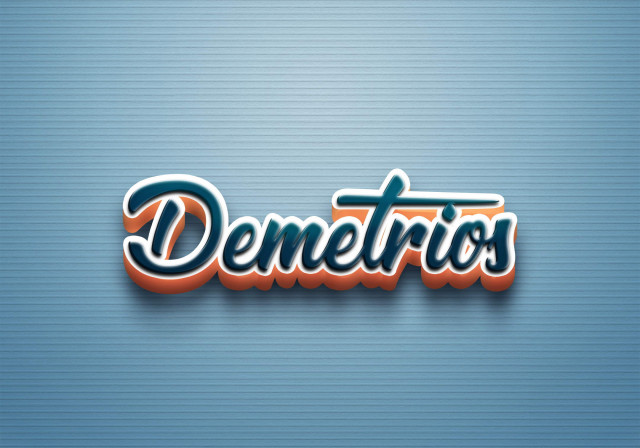 Free photo of Cursive Name DP: Demetrios