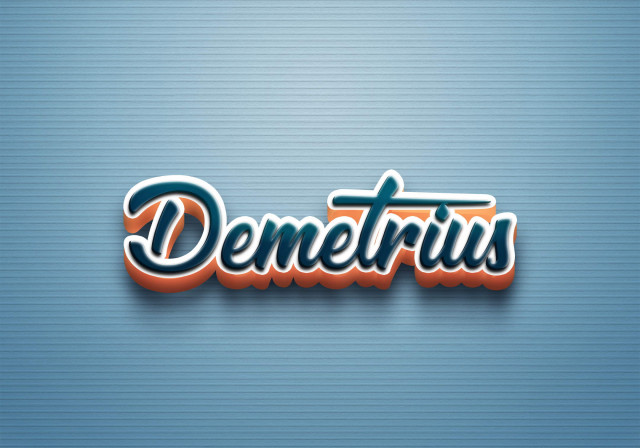 Free photo of Cursive Name DP: Demetrius