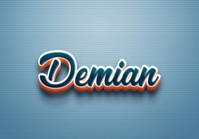 Free photo of Cursive Name DP: Demian