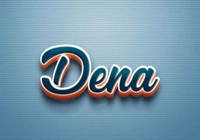 Free photo of Cursive Name DP: Dena