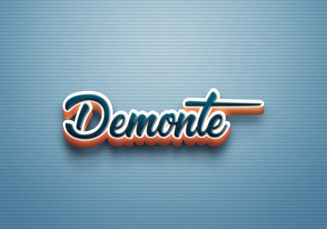 Free photo of Cursive Name DP: Demonte
