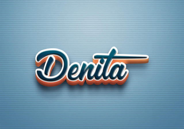 Free photo of Cursive Name DP: Denita