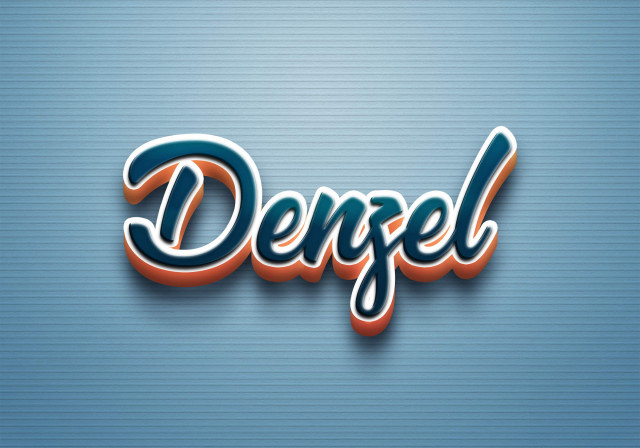 Free photo of Cursive Name DP: Denzel