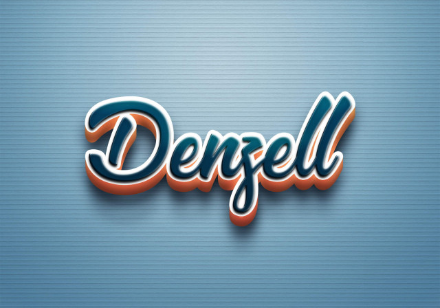 Free photo of Cursive Name DP: Denzell