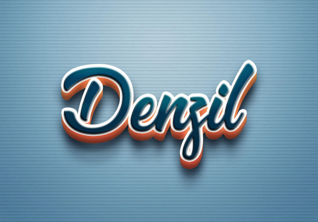 Free photo of Cursive Name DP: Denzil