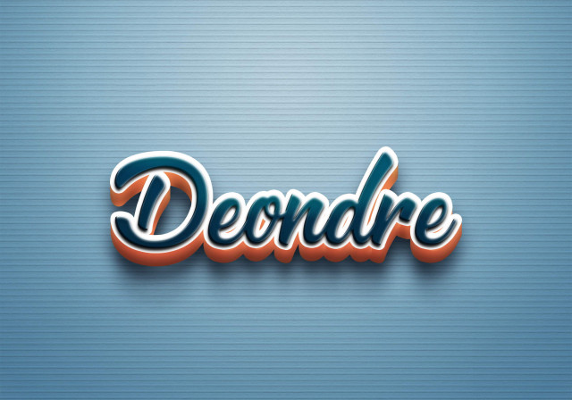 Free photo of Cursive Name DP: Deondre