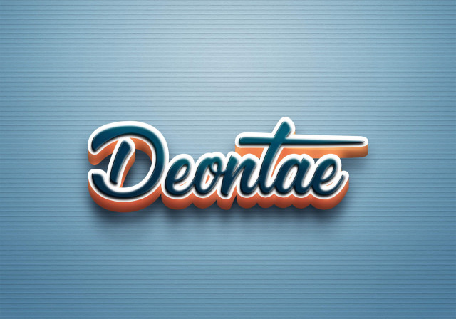 Free photo of Cursive Name DP: Deontae