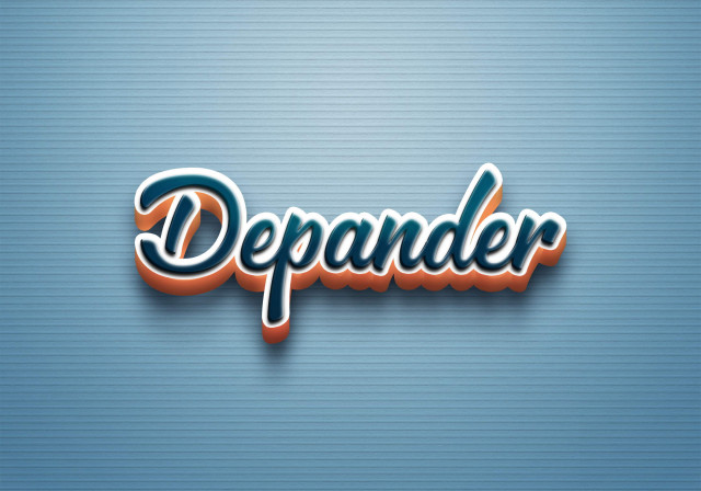 Free photo of Cursive Name DP: Depander