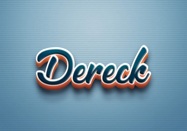 Free photo of Cursive Name DP: Dereck