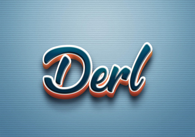 Free photo of Cursive Name DP: Derl