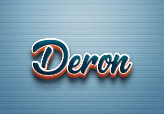 Free photo of Cursive Name DP: Deron