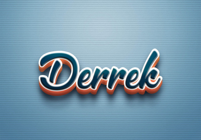 Free photo of Cursive Name DP: Derrek