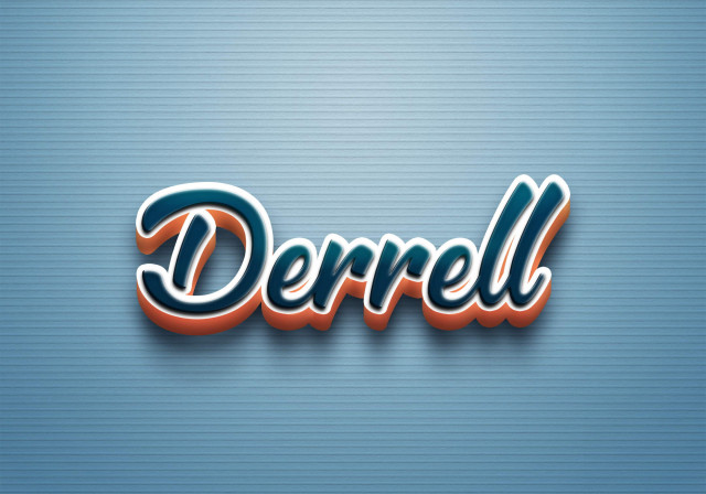 Free photo of Cursive Name DP: Derrell