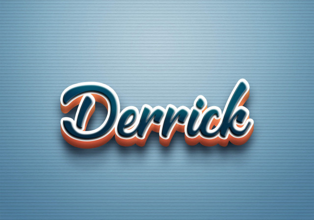 Free photo of Cursive Name DP: Derrick