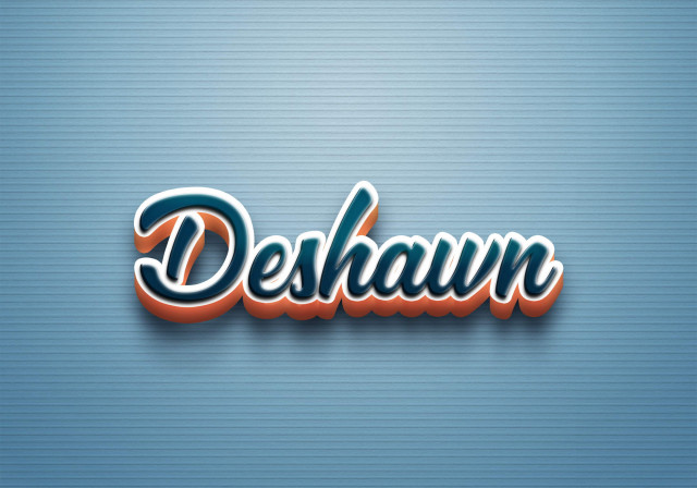 Free photo of Cursive Name DP: Deshawn