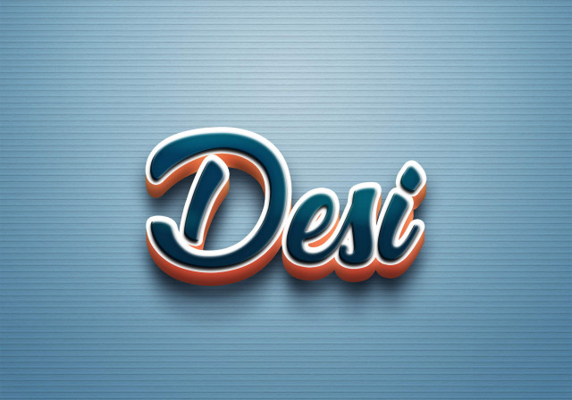 Free photo of Cursive Name DP: Desi