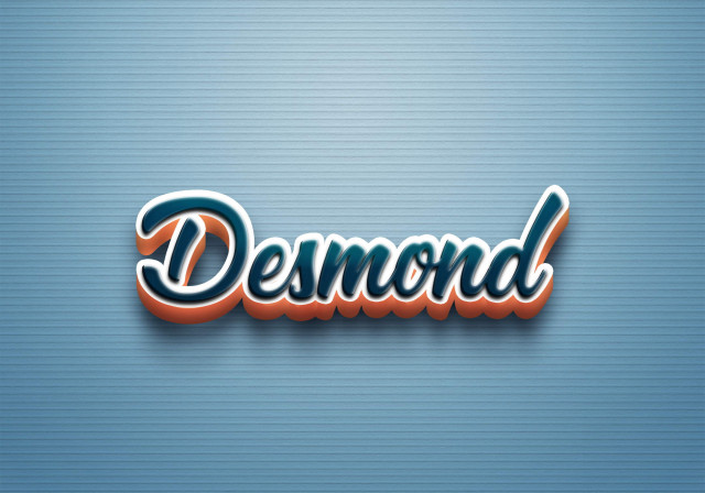 Free photo of Cursive Name DP: Desmond