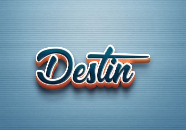 Free photo of Cursive Name DP: Destin