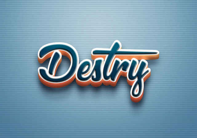 Free photo of Cursive Name DP: Destry