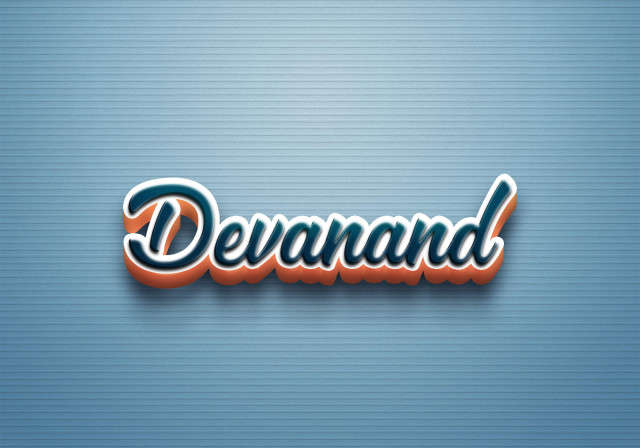 Free photo of Cursive Name DP: Devanand