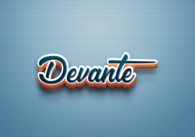 Free photo of Cursive Name DP: Devante