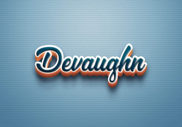 Free photo of Cursive Name DP: Devaughn
