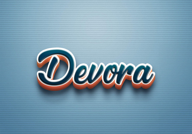 Free photo of Cursive Name DP: Devora
