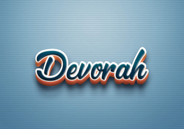 Free photo of Cursive Name DP: Devorah