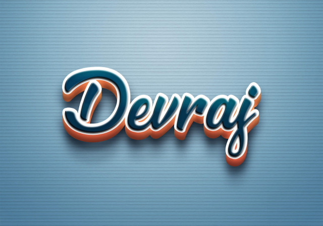 Free photo of Cursive Name DP: Devraj